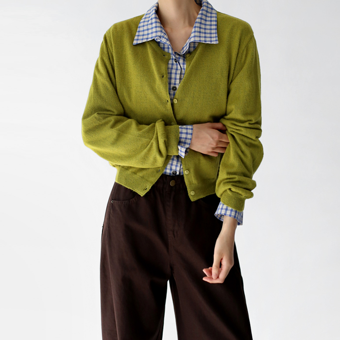 [New Arrivals 7% Off - Until 11 AM on the 31st] Raund Neck Soft Wool Cardigan