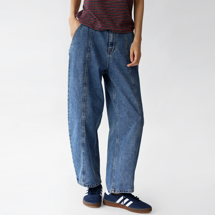[New Arrivals 7% - Until 11 AM on the 2nd] Front Cut Barrel Denim