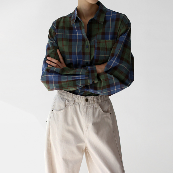 [New Arrivals 7% - Until 11 AM on the 2nd] Scott Check Shirt