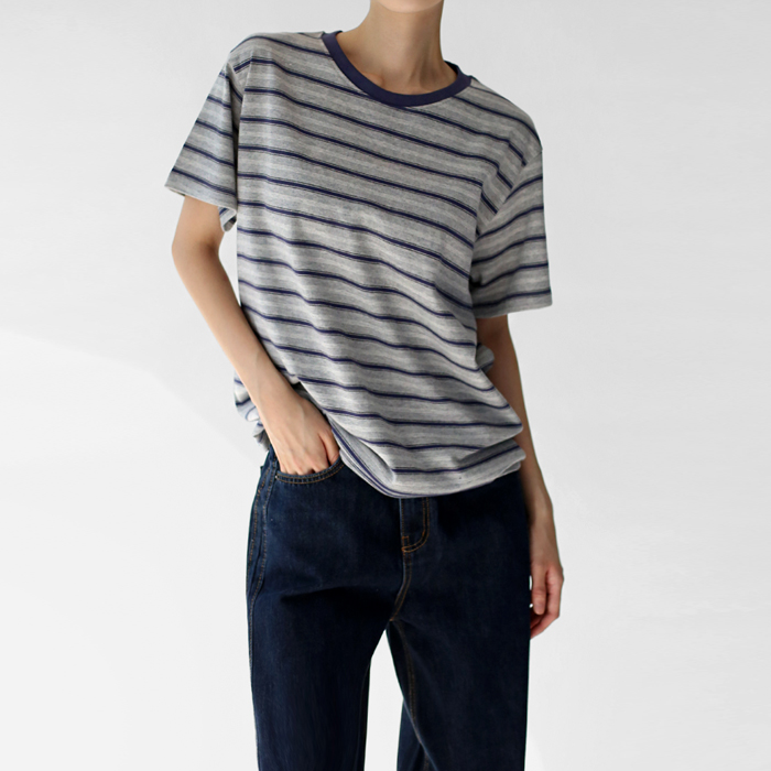 [New Arrivals 7% Off - Until 11 AM on the 2nd] Manhattan Stripe Tee