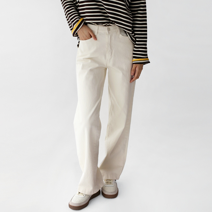 [New Arrivals 7% Off - Until 11 AM on the 2nd] Eto Straight Cotton Pants