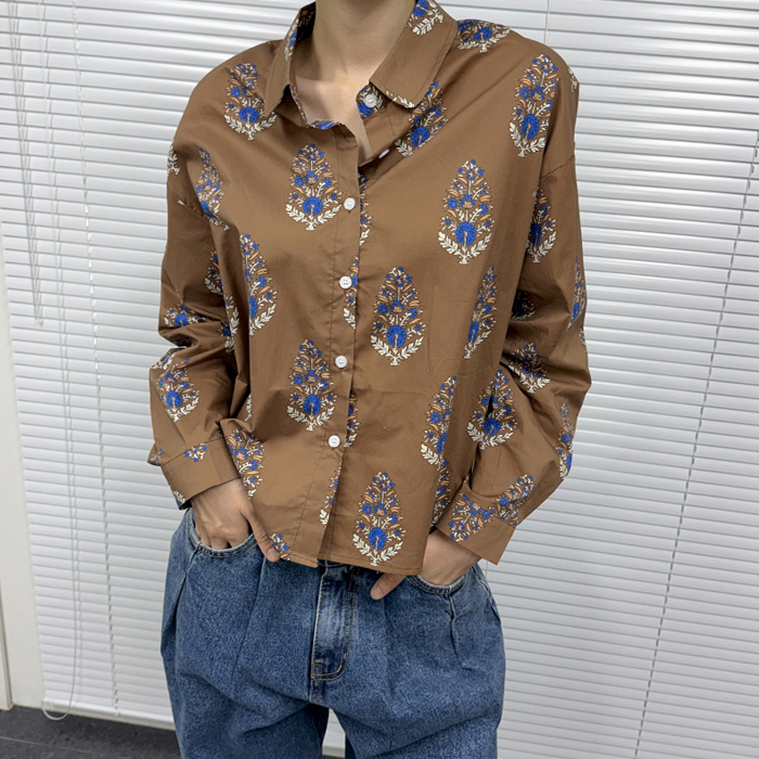 [New Arrivals 7% - Until 11 AM on the 4th] Monday Printed Shirt