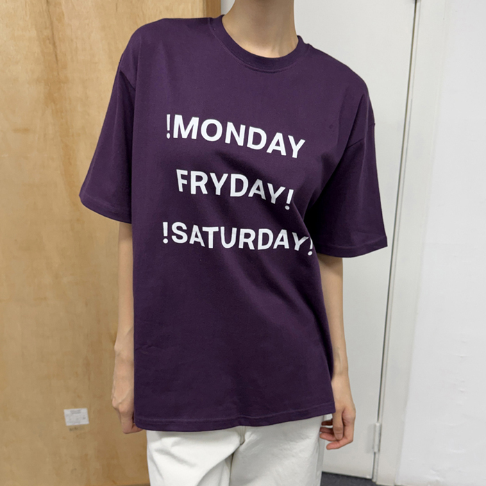 [New Arrivals 7% - Until 11 AM on the 4th] Saturday Long Tee