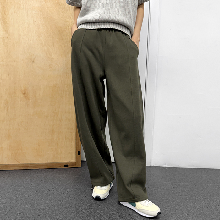 [New Arrivals 7% Off - Until 11 AM on the 9th] Color Combination Waist String Pants