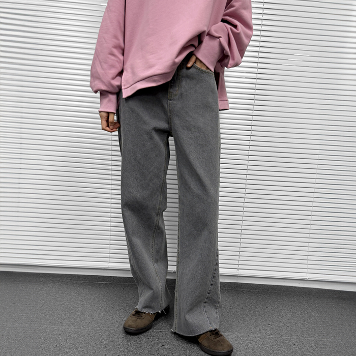 [New Arrivals 7% Off - Until 11 AM on the 11th] Ash Washing Wide Denim