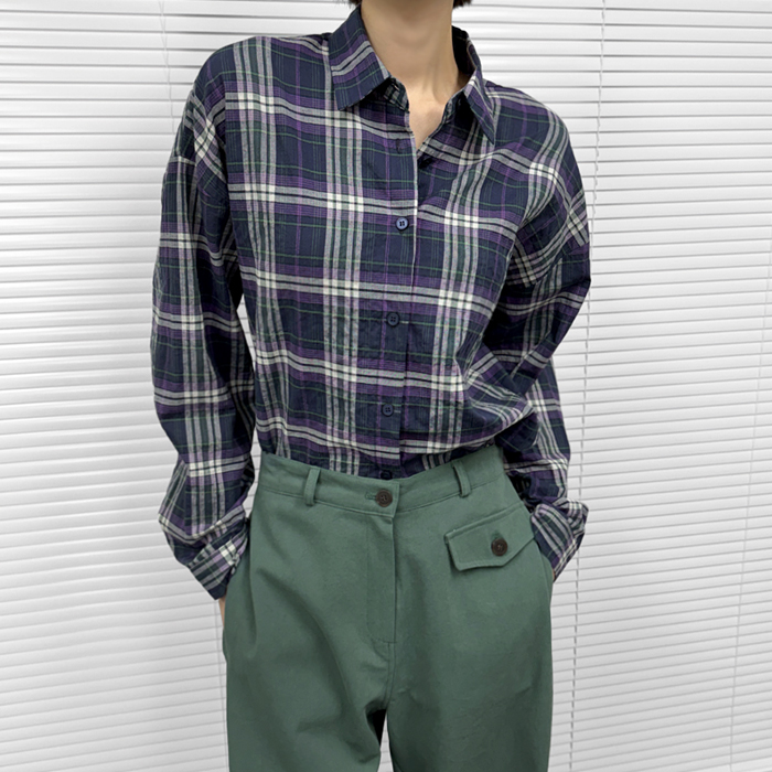 [New Arrivals 7% - Until 11 AM on the 11th] Canon Check Shirt