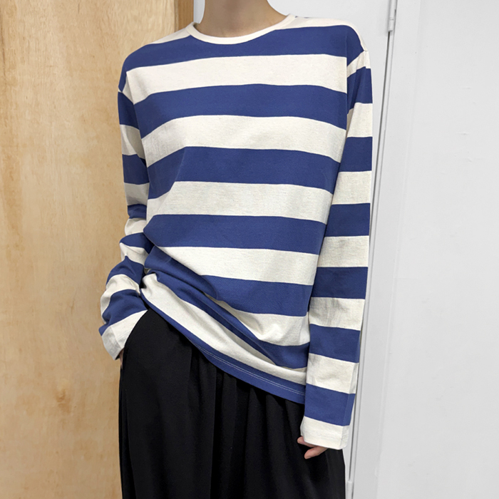 Wide striped tee