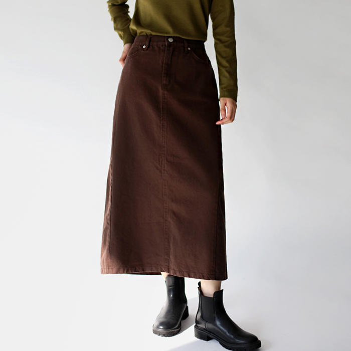 [New Arrival 7% Off - Until 11 AM on the 2nd] Back Elastic A-Line Skirt