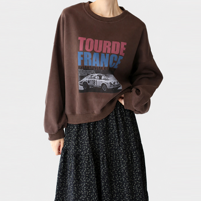 [New Arrivals 7% - Until 11 AM on the 8th] Tour Vintage Man to Man