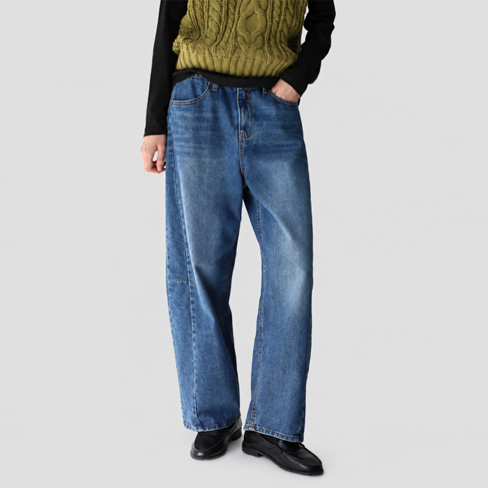 [New Arrival 7% - Until 11 AM on the 8th] Retro Panel Washing Denim