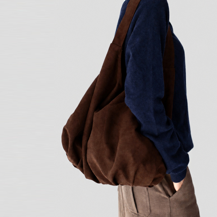 [New Arrival 7% - Until 11 AM on the 14th] Vegan Suede Hobo Bag