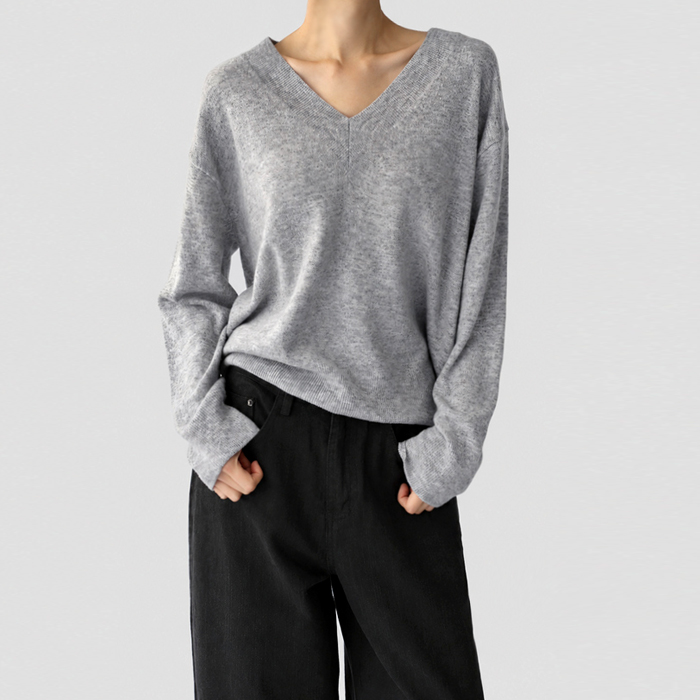[New Arrivals 7% - Until 11 AM on the 19th] Sienna V-neck Knit Top