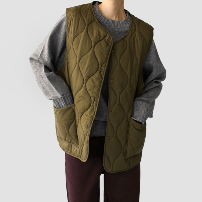 [New Arrivals 7% - Until 11 AM on the 28th] Anderson Quilted Vest